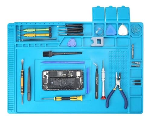 Tapete Antiestatico Reparación Levatador Magnetico De 45 aZUL