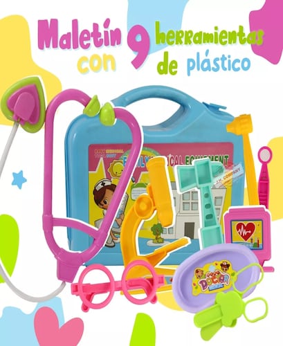 Kit Maletin Enfermera Juguete De Rol Medico Doctor Xf7769.