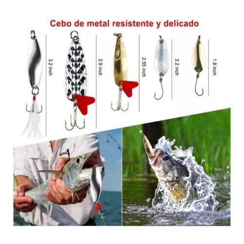 Kit Señuelos De Pesca Con Una Caja, 78 Piezas 