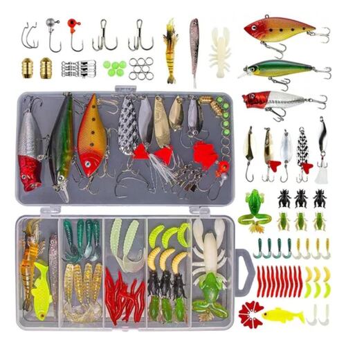 Kit Señuelos De Pesca Con Una Caja, 78 Piezas 