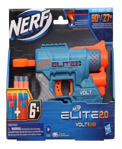 Lanzador Nerf Elite 2.0 Volt Sd-1 Con 6 Dardos +3.