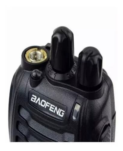 Pack 2 Radios Transmisor Walkie Talkie Baofeng 888s Color Negro Bandas De Frecuencia 400-470 Mhz.