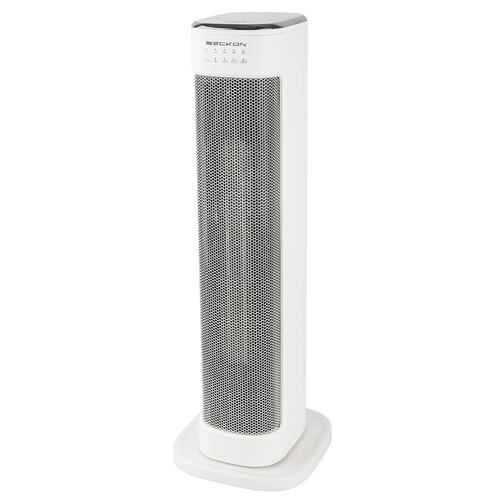 Calefactor Calentador eléctrico cerámico PTC de torre bc-1x MAX HEATER ultra silencioso oscilación termostato temporizador altura de 60cm para hogar recámara sala estudio baño 750W / 1500W Beckon.