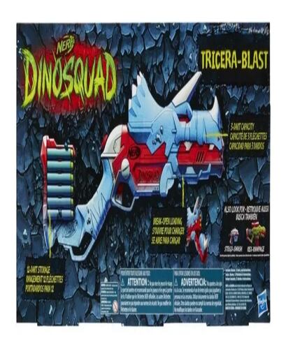Lanzador Nerf Dinosquad Tricera-blast Con 12 Dardos 8+