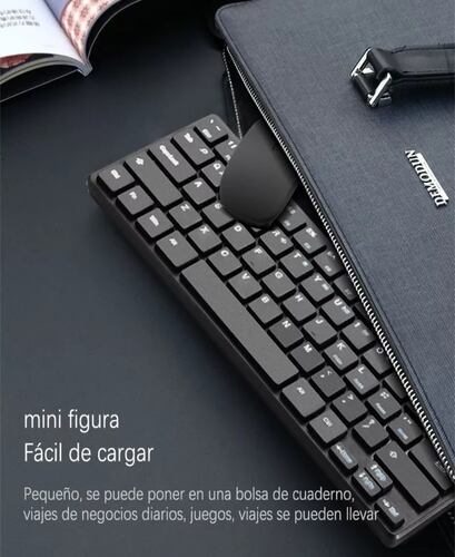 Kit Teclado Y Mouse Inalambrico Tecla Sensible, Tacto Suave.
