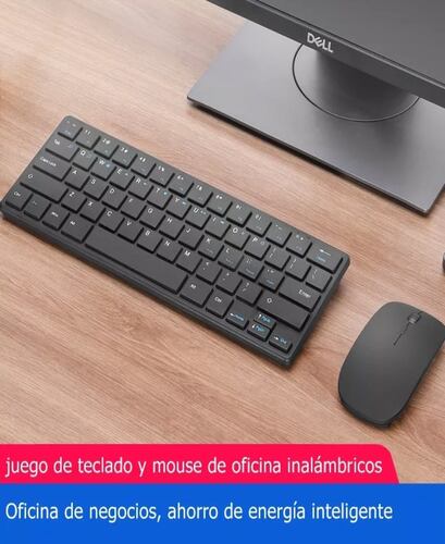 Kit Teclado Y Mouse Inalambrico Tecla Sensible, Tacto Suave.