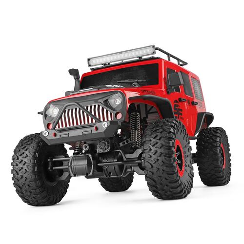 Camioneta Rc Carro A Control Remoto 4x4 15km/h Todo Terreno Off Road Jeep Buggy Razer Rc 104311 rojo militar 1:10 Wltech
