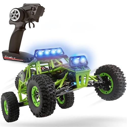 Carro A Control Remoto Carro 4x4 Jeep Buggy Razer Rc Wltech 12428 - 50 Km/h - 4x4 Color Verde Neón