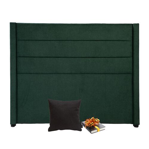 Cabecera Dicasa Lugo queen size verde