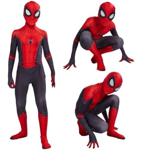 Spiderman Disfraz Niño Cosplay + Lanzador De Seda Araña talla S