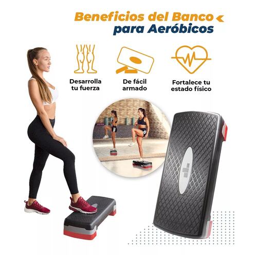 Step Blanco Aerobics Ejercicio Fitness Crossfit Ajustable