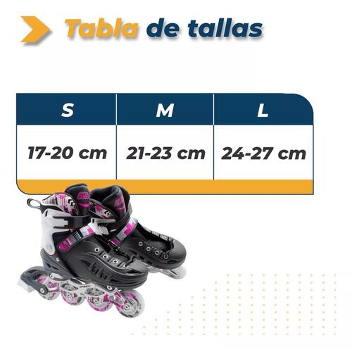 Patines Profesionales Linea Roller Ajustables Adulto Niños Chicos Rosa