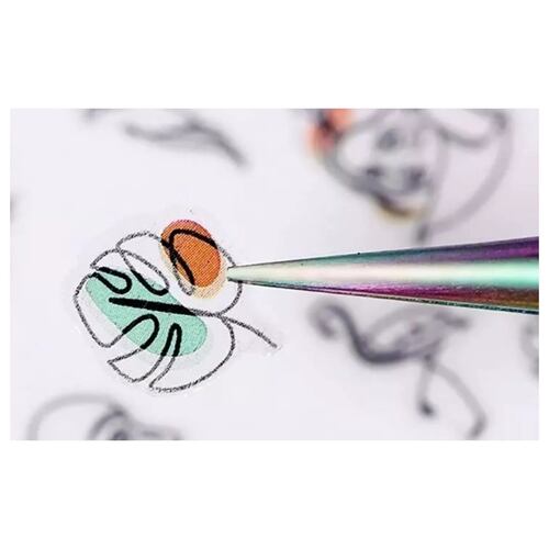Graffiti Pegatinas Stickers para Uñas Autoadhesivas 6 Hojas, Multicolor