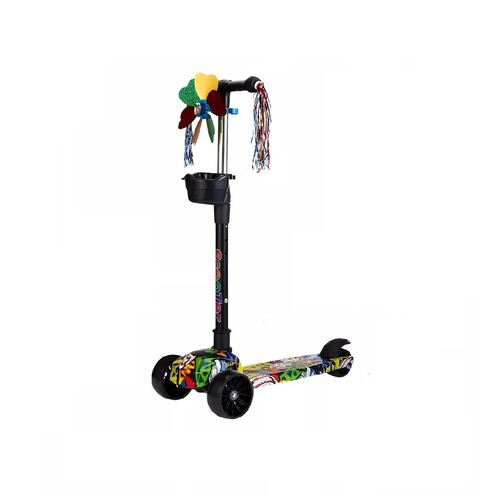 Monopatín De Pie Scooter Desmontable Estables Y Luces Led