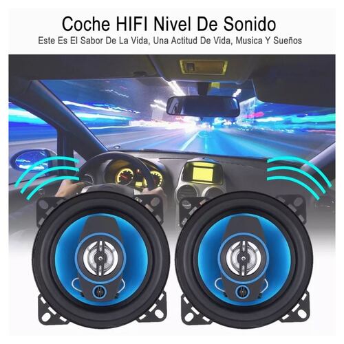 Bocinas Banda Dual Altavoces De 1 Par Mega Power Negro/Azul 