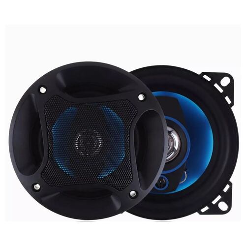 Bocinas Banda Dual Altavoces De 1 Par Mega Power Negro/Azul 