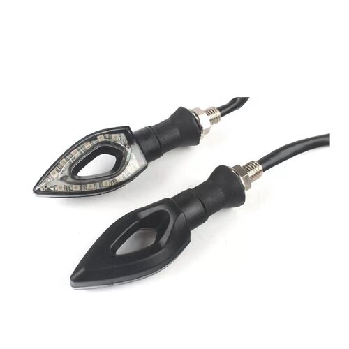 Par Luces Led Direccionales Moto Ahuecar Laterales 2pz Azul