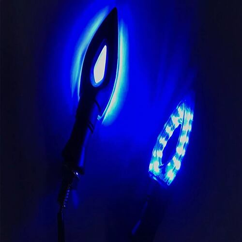Par Luces Led Direccionales Moto Ahuecar Laterales 2pz Azul