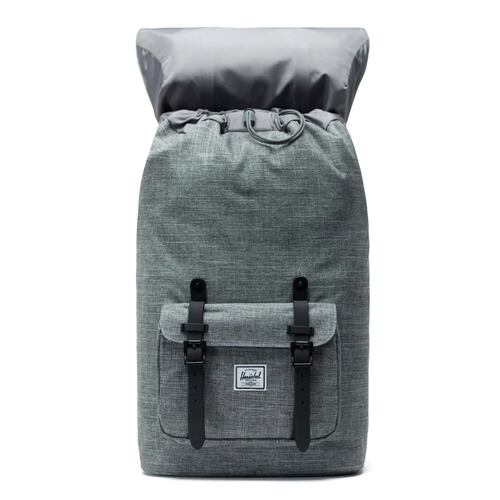 Mochila Herschel Little America Raven Crosshatch Gris  