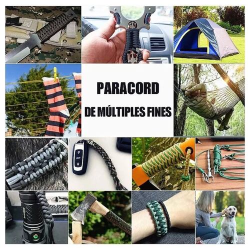 650 Paracord / Cuerda De Paracaídas - 9 Hilos 4mm 31m rojo