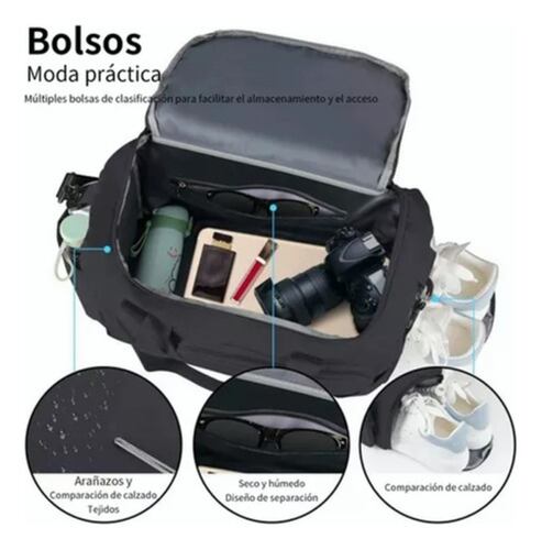 Maleta Mochila Gym Deportiva Fitness Bag de Viaje Mujer, Rosa