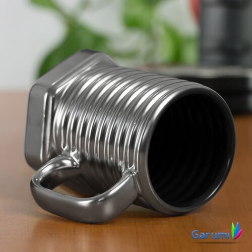 Taza De Ceramica Con Diseño De Tornillo, Color Plata