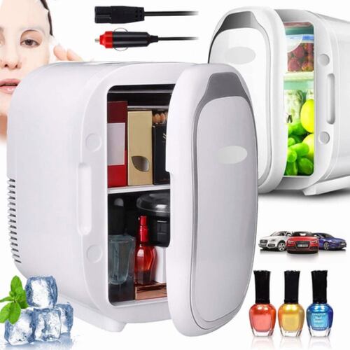 Mini Refrigerador Para Cosméticos 6l 48w Para Casa Y Coche blanco