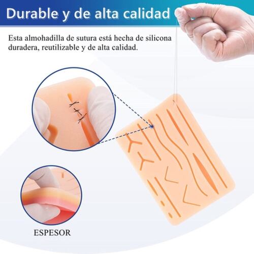 Kit De Práctica De Suturas Modelos Anatómicos rojo 