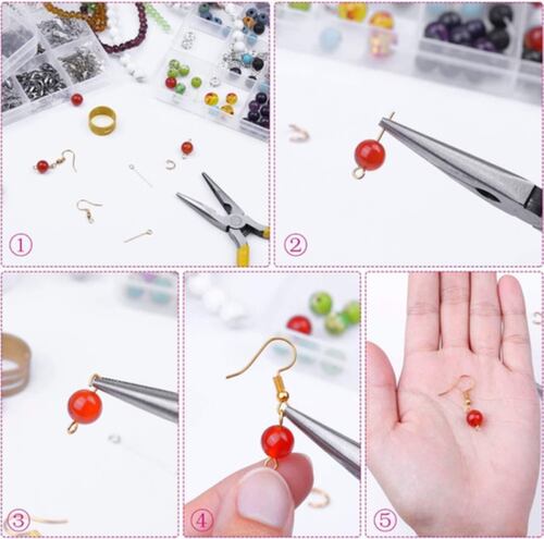 686 Piezas Bisuteria Kit Para Hacer Aretes Alambre De Cobre