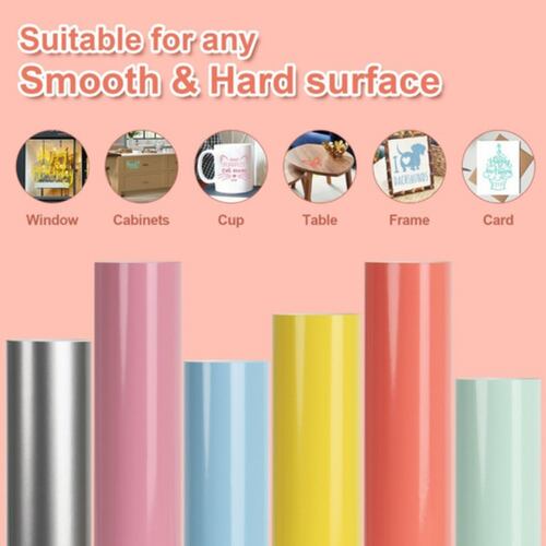Vinil Adhesivo De Corte Para Cameo Y Cricut 10 Hojas 30 x 30 cm