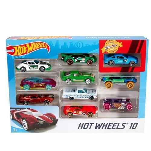 Hot Wheels Die Cast Paquete De 10 Autos Diferentes Modelos