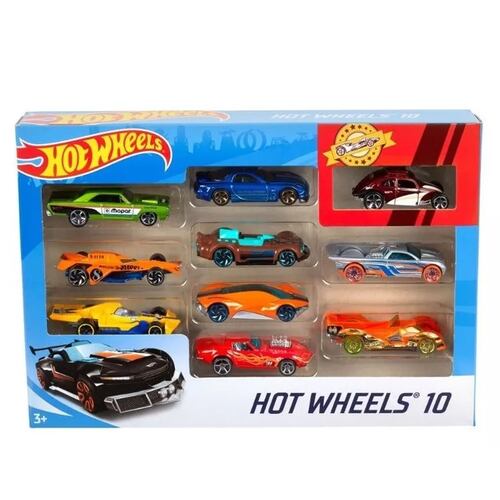 Hot Wheels Die Cast Paquete De 10 Autos Diferentes Modelos