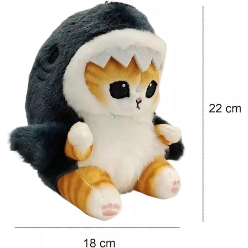 Gato Gatito Michi De Peluche Kawaii Con Disfraz Diseños 22cm