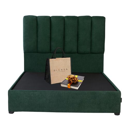 Cabecera Matrimonial Dicasa Kami con Base Cama Imperial Verde