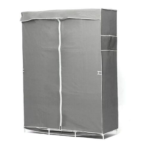 Armario Closet Organizador Ropa Ropero Zapatero Rack Armable Color Gris