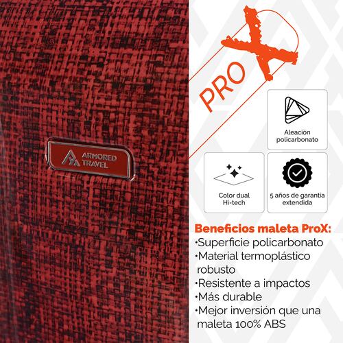 Maleta de mano carry-on cabina policarbonato Pro-x Marte 20 pulgadas capacidad 10 kg rígida con cierre expandible candado de alta seguridad tsa-lock Armored Travel.