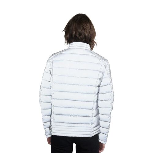 Chamarra reflejante capitonada para hombre, marca Hard Soda, mod. 1097552
