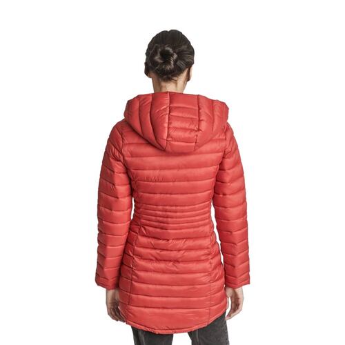 Chamarra larga ligera capitonada para mujer, color rojo cereza, marca Holly Land, mod. 1088678