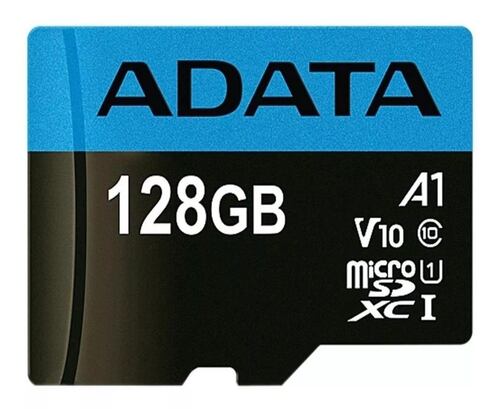 Tarjeta de memoria Adata AUSDX128GUICL10A1-RA1 Premier con adaptador SD 128GB.