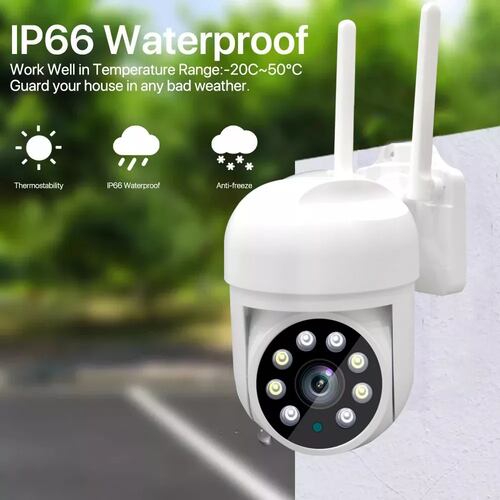 Cámara De Seguridad Exterior Wifi Vigilancia Ip Alarma 3mp.