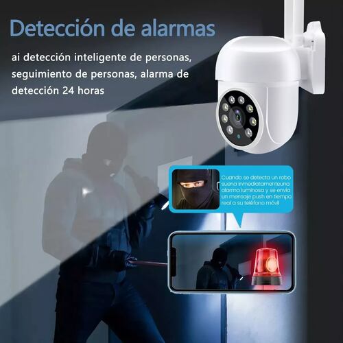 Cámara De Seguridad Exterior Wifi Vigilancia Ip Alarma 3mp.