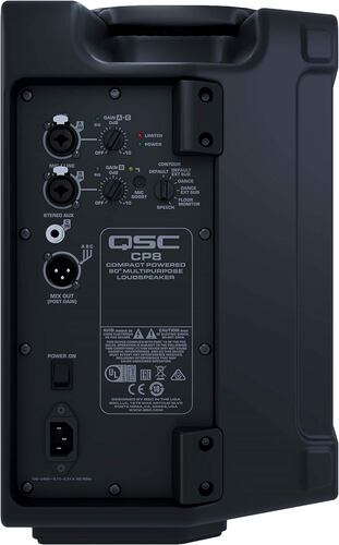 Bocina Amplificada QSC CP8 Clase D/1000 W/8"/124 dB.