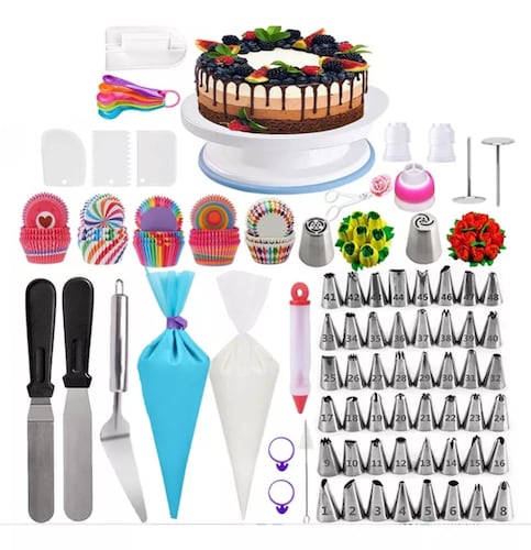 Kit De Herramientas Para Decoración De Pasteles, 322 Piezas.