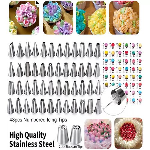 Kit De Herramientas Para Decoración De Pasteles, 322 Piezas.