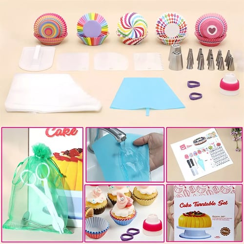 Kit De Herramientas Para Decoración De Pasteles, 322 Piezas.