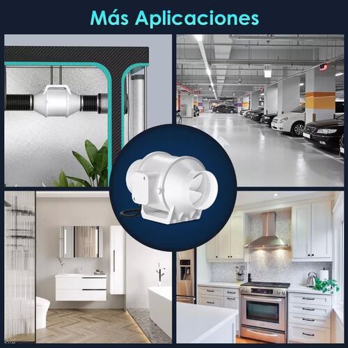 Extractor De Aire Axial 6 Pulgadas, Ventilador Extractor 75w.