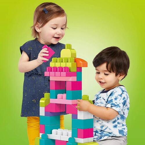 Fisher Price Mega Bloks Bolsa Grande Construcción 80 Bloques Cantidad De Piezas 80.
