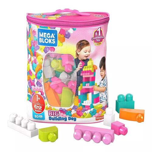 Fisher Price Mega Bloks Bolsa Grande Construcción 80 Bloques Cantidad De Piezas 80.