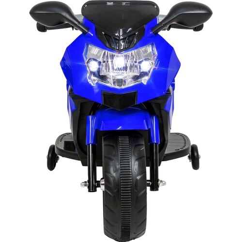 Moto Montable Eléctrica 6v Carrito Niño Música Luz Usb Azul