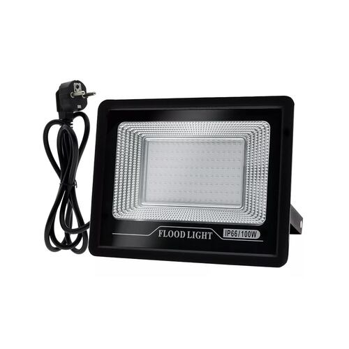 Reflector De Luz Negra Ultravioleta 100w Con Enchufe Cambiar
